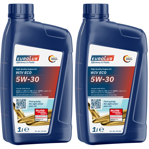 EUROLUB WIV ECO 5W-30 Motoröl 2x 1l = 2 Liter